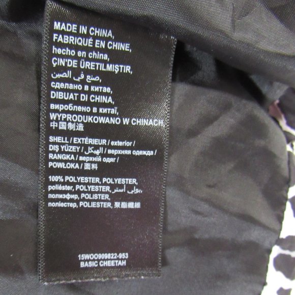 Bebe Women’s Cheetah Print Quilted Puffer Jacket Size S - Picture 8 of 12